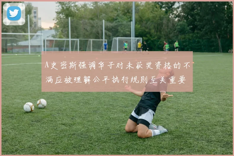 A史密斯强调华子对未获奖资格的不满应被理解公平执行规则至关重要
